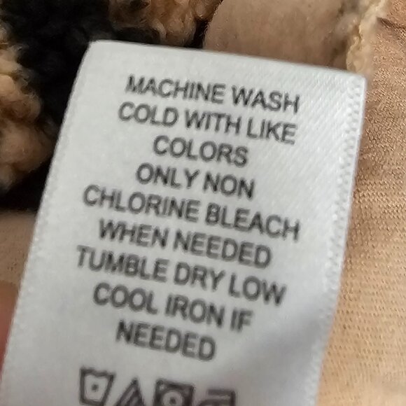 Maurices Brown Leopard Sherpa Jacket Pullover Casual Cabin Outdoor L - Picture 11 of 12